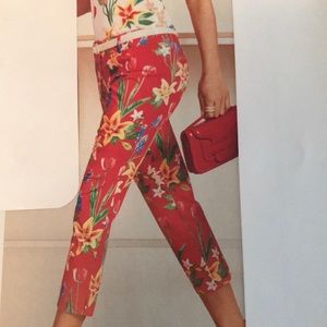 New York & Co Seventh Avenue Crop Pants Floral